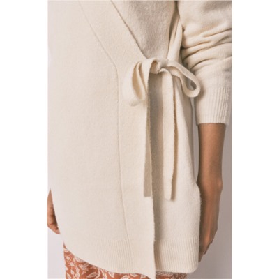 Cárdigan tricot beige