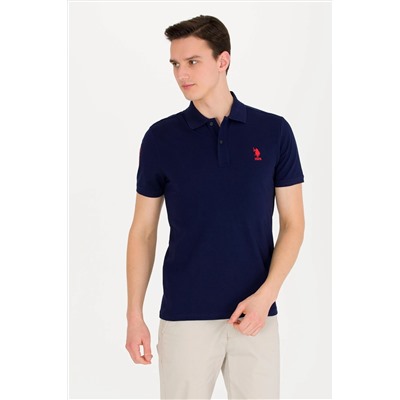 Erkek Lacivert Basic Polo Yaka Tişört