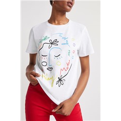 Camiseta ilustración cara