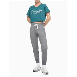 Performance Calvin Logo Cropped Boxy T-Shirt