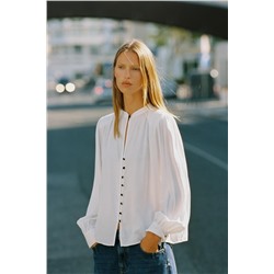 SHIRT WITH SHOULDER PADS