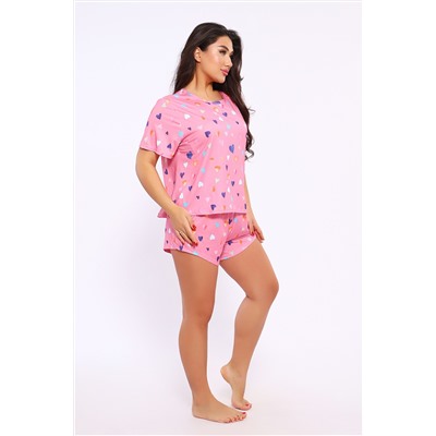 Домашний костюм с шортами больших размеров 5732