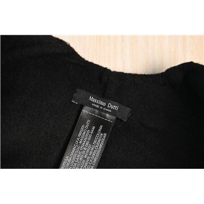 Двусторонний шерстяной кардиган без пуговиц с накидкой и шалью МАССИМО Д