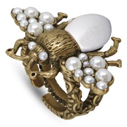 Кольцо (Майорка белая; покрытие античное золото), Есть комплект