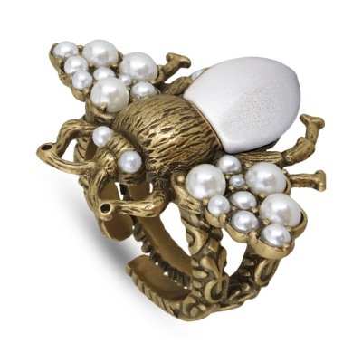 Кольцо (Майорка белая; покрытие античное золото), Есть комплект