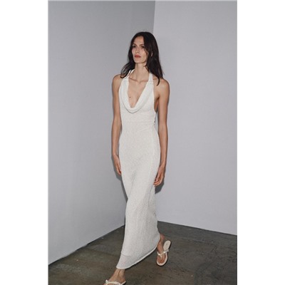 RUSTIC DRESS WITH SCARF