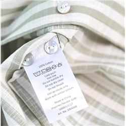 Женская рубашка средней длины в полоску