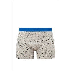 Mavi Galaksi Baskılı Gri Boxer 092084-82816