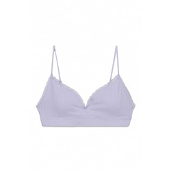 Sujetador top Seamless encaje lila