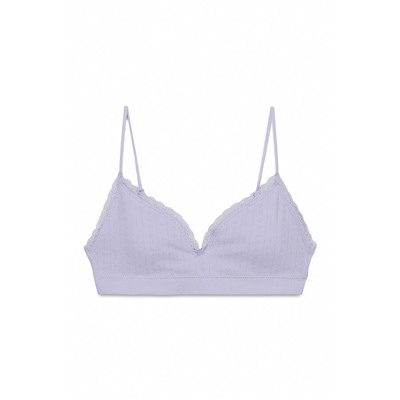 Sujetador top Seamless encaje lila