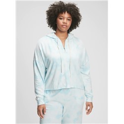 Tie-Dye Half-Zip French Terry Hoodie