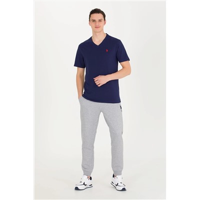 Erkek Lacivert Basic V Yaka Tişört