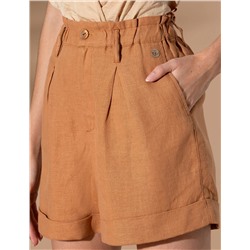 Kahverengi Oversize Bermuda Şort