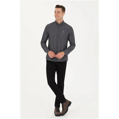 Erkek Siyah Kanvas Pantolon