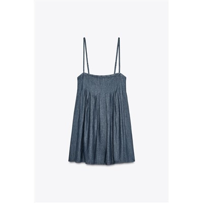 SHORT DENIM TRF DRESS