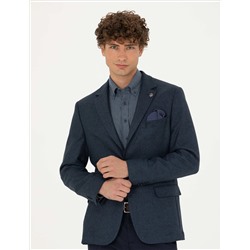 Açık Lacivert Slim Fit Ceket