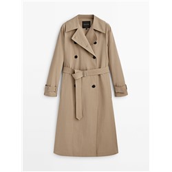 Gabardina técnica cinturón