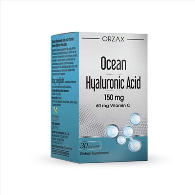 Orzax Ocean Ocean Hyaluronic acid Гиалуроновая кислота 150 мг Капсулы 30 шт