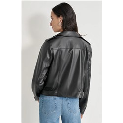 FAUX LEATHER MOTO JACKET