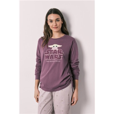 Pijama largo algodón Grogu