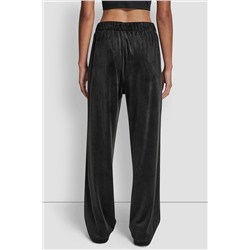 VELOUR RHINESTONE LOGO PANT