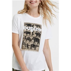 Camiseta parche 100% algodón