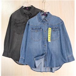 Женская джинсовая рубашка