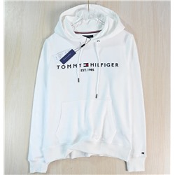 Парная толстовка с длинными рукавами из простого хлопкового трикотажа ТОММИ ХИЛФИГЕ*Р