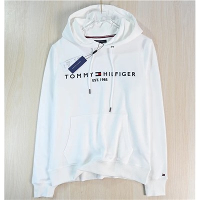 Парная толстовка с длинными рукавами из простого хлопкового трикотажа ТОММИ ХИЛФИГЕ*Р