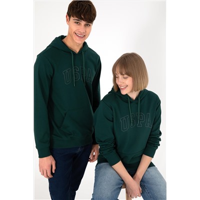 Erkek Koyu Yeşil Basic Sweatshirt