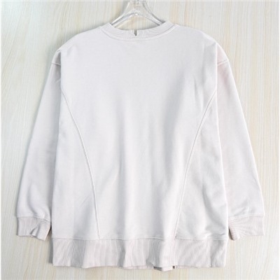 Хлопковая свободная повседневная толстовка