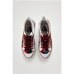 Sneakers altas plataforma print animal