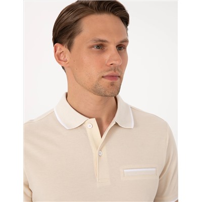 Bej Slim Fit Tişört
