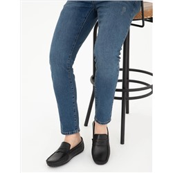Siyah %100 Deri Loafer