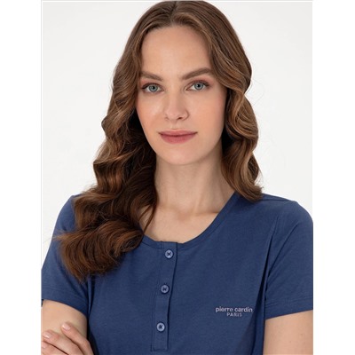 İndigo Kısakollu Pijama Takımı