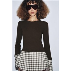 CONTRAST CHECK SHIRT