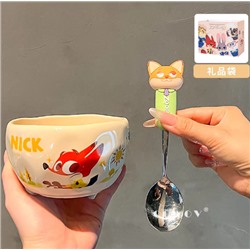 Набор тарелочка + ложка. В брендовой коробке Зоотопия