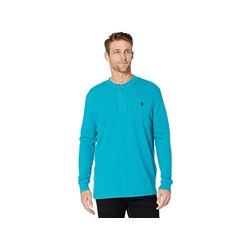 U.S. POLO ASSN. Long Sleeve Solid Thermal Henley