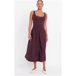 Fit & Flare Sleeveless Midi Dress