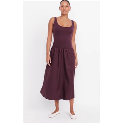 Fit & Flare Sleeveless Midi Dress