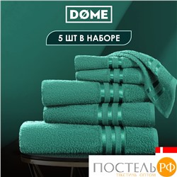 ГАРМОНИКА изумр К-т Полотенец 30х50-2/50х80-2/70х130, 5 пр., 100% хл, 440 гр/м2