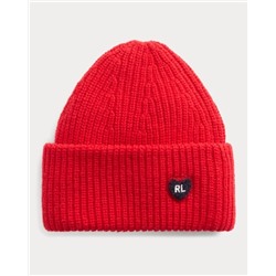 GIRLS 2-6X Heart-Patch Knit Hat