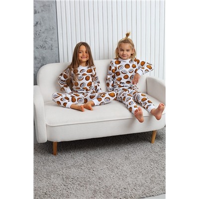 Детская пижама с брюками Кокосы арт. ПИЖ-106 НАТАЛИ #952165