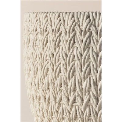 Dolly Saksı - Ekru - 16 cm