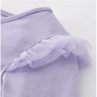 Хлопковый лонгслив для девочек