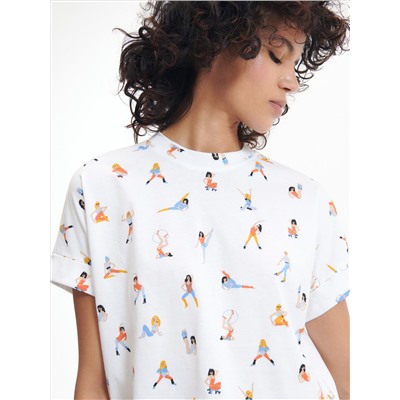 T-Shirt im Kimono-Stil