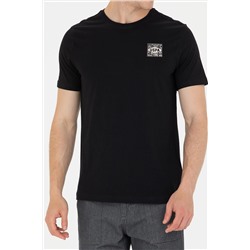 Erkek Siyah Bisiklet Yaka Tişört