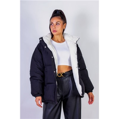 Куртка на меху с капюшоном Евро-зима  арт.506