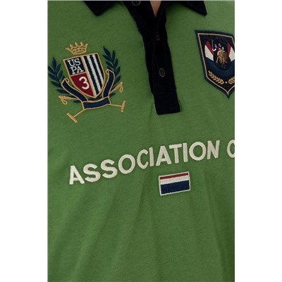 Erkek Yeşil Polo Yaka Sweatshirt