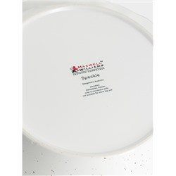 Форма для запекания, 25 см, фарфор P, круглая, молочная, в крапинку, Speckle